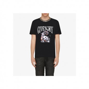 지방시 남성 크루넥 블랙 반팔티 - Givenchy Mens Black Short Sleeved Tshirts 