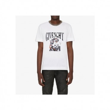 지방시 남성 크루넥 화이트 반팔티 - Givenchy Mens White Short Sleeved Tshirts 