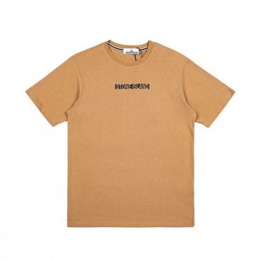 스톤아일랜드 남성 카멜 크루넥 반팔티 - Stone Island Mens Camel Tshirts 