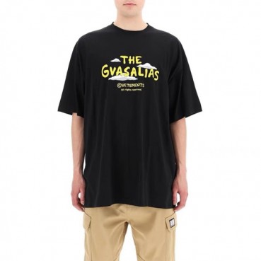베트멍 남/녀 트렌디 블랙 반팔티 - Vetements Unisex Black Tshirts 