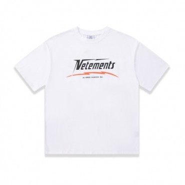 베트멍 남/녀 트렌디 화이트 반팔티 - Vetements Unisex White Tshirts 