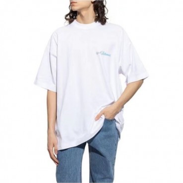 베트멍 남/녀 트렌디 화이트 반팔티 - Vetements Unisex White Tshirts 