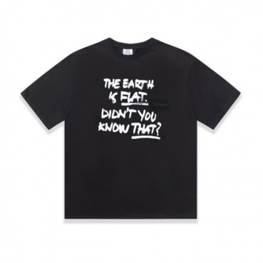 베트멍 남/녀 트렌디 블랙 반팔티 - Vetements Unisex Black Tshirts 