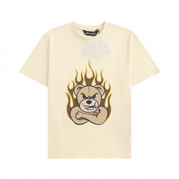 팜 엔젤스 남성 아이보리 크루넥 반팔티 - Pam Angels Mens Ivory Tshirts 