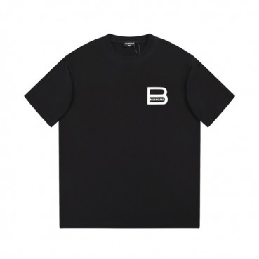 발렌시아가 남성 블랙 크루넥 반팔티 - Balenciaga Mens Black Short sleeved Tshirts 