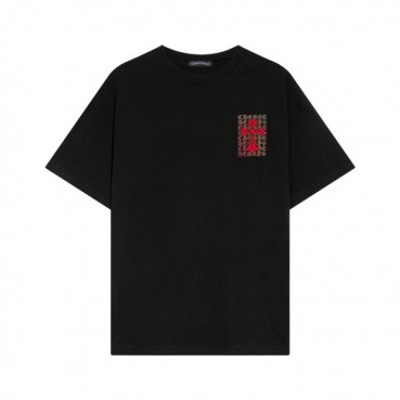 크롬하츠 남성 그레이 블랙 반팔티 - Chrom Hearts Mens Black Short sleeved T