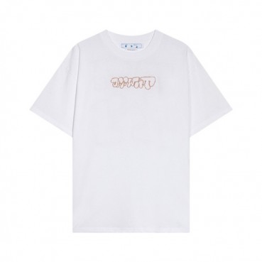 오프화이트 남성 모던 화이트 반팔티 - Off white Mens White Short sleeved Tshirts 