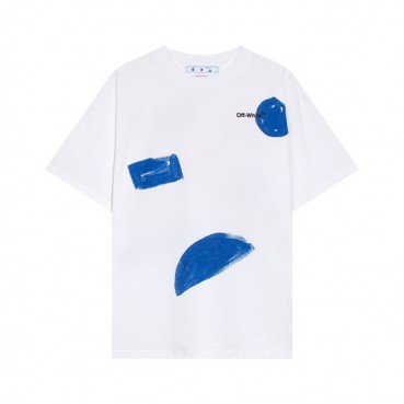 오프화이트 남성 모던 화이트 반팔티 - Off white Mens White Short sleeved Tshirts 