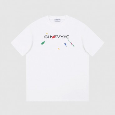 지방시 남성 크루넥 화이트 반팔티 - Givenchy Mens White Short Sleeved Tshirts 