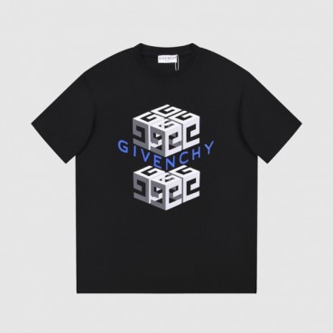 지방시 남성 크루넥 블랙 반팔티 - Givenchy Mens Black Short Sleeved Tshirts 