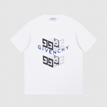 지방시 남성 크루넥 화이트 반팔티 - Givenchy Mens White Short Sleeved Tshirts 