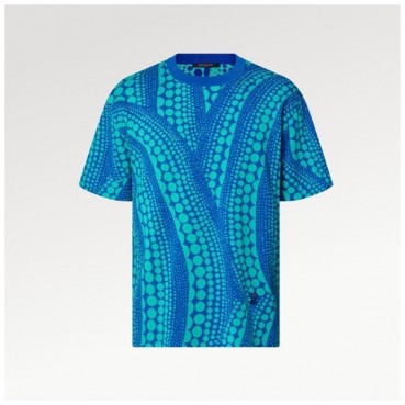 루이비통 남성 블루 크루넥 반팔티 - Louis vuitton Mens Blue Short sleeved Tshirts 