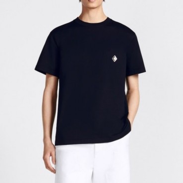 디올 남성 블랙 크루넥 반팔티 - Dior Mens Black Short sleeved Tshirts 