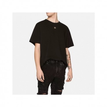 돌체앤가바나 남성 블랙 크루넥 반팔티 - Dolce&Gabbana Mens Black Tshirts 