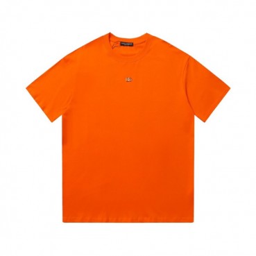돌체앤가바나 남성 오렌지 크루넥 반팔티 - Dolce&Gabbana Mens Orange Tshirts 