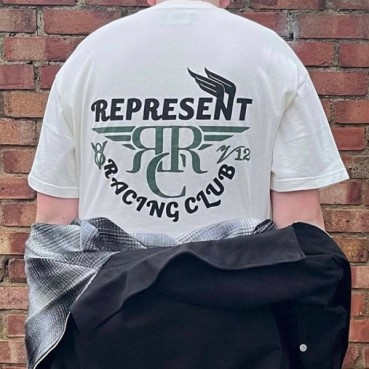 리프리젠트 남성 화이트 크루넥 반팔티 - Represent Mens White Tshirts 