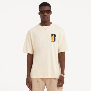 리프리젠트 남성 아이보리 크루넥 반팔티 - Represent Mens Ivory Tshirts 