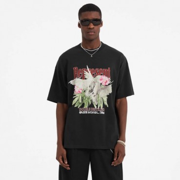 리프리젠트 남성 블랙 크루넥 반팔티 - Represent Mens Black Tshirts 