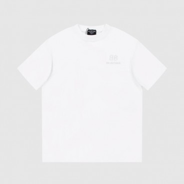 발렌시아가 남성 화이트 크루넥 반팔티 - Balenciaga Mens White Short sleeved Tshirts 