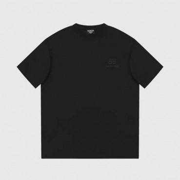 발렌시아가 남성 블랙 크루넥 반팔티 - Balenciaga Mens Black Short sleeved Tshirts 
