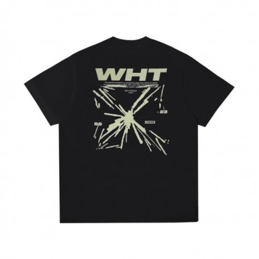 오프화이트 남성 모던 블랙 반팔티 - Off white Mens Black Short sleeved Tshirts 