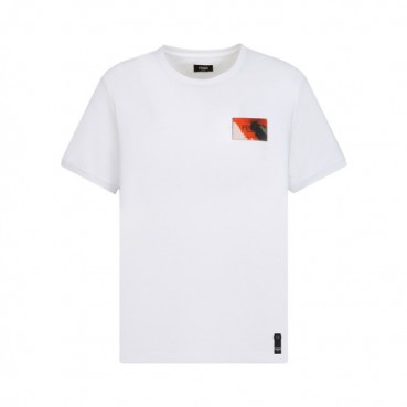 펜디 남성 화이트 크루넥 반팔티 - Fendi Mens White Short sleeved Tshirts 