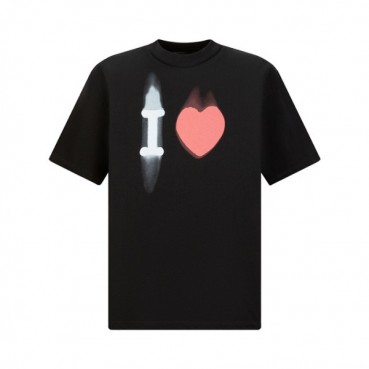 발렌시아가 남성 블랙 크루넥 반팔티 - Balenciaga Mens Black Short sleeved Tshirts 