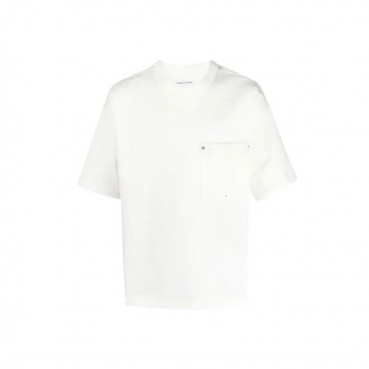 보테가베네타 남성 크루넥 블랙 반팔티 - Bottega veneta Mens Black Tshirts 