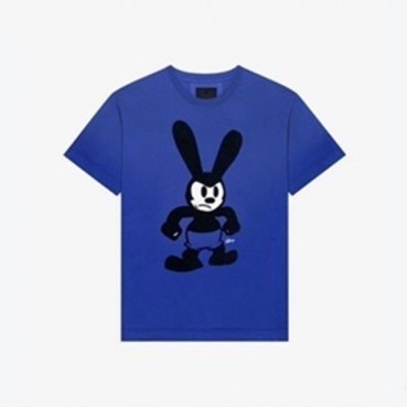 지방시 남성 크루넥 블루 반팔티 - Givenchy Mens Blue Short Sleeved Tshirts 