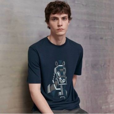 에르메스 남성 그린 크루넥 반팔티 - Hermes Mens Green Short sleeved Tshirts 