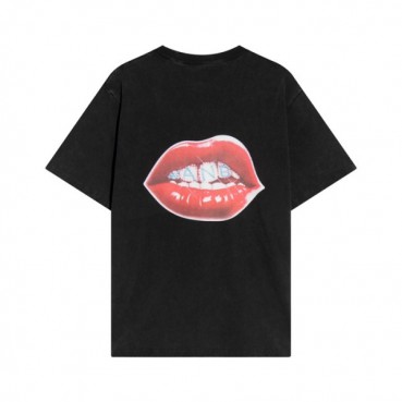 알렉산더왕 남성 블랙 반팔티 - Alexander wang Mens Black Short sleeved Tshirts 
