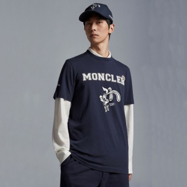 몽클레어 남성 블랙 크루넥 반팔티 - Moncler Mens Black Tshirts 