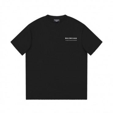 발렌시아가 남성 블랙 크루넥 반팔티 - Balenciaga Mens Black Short sleeved Tshirts 