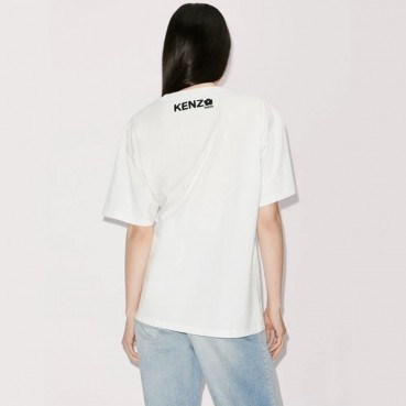 겐조 남/녀 화이트 크루넥 반팔티 - Kenzo Unisex White Tshirts 