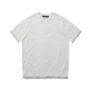 펜디 남성 화이트 크루넥 반팔티 - Fendi Mens White Short sleeved Tshirts 