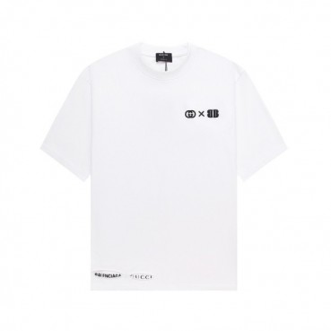 발렌시아가 남성 화이트 크루넥 반팔티 - Balenciaga Mens White Short sleeved Tshirts 