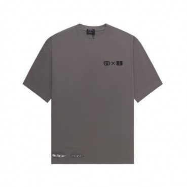 발렌시아가 남성 그레이 크루넥 반팔티 - Balenciaga Mens Gray Short sleeved Tshirts 