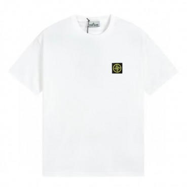 스톤아일랜드 남성 화이트 크루넥 반팔티 - Stone Island Mens White Tshirts 