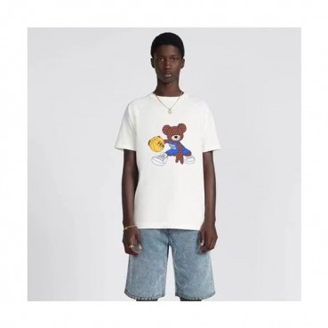 펜디 남성 화이트 크루넥 반팔티 - Fendi Mens White Short sleeved Tshirts 