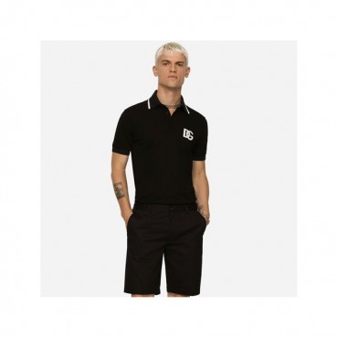 돌체앤가바나 남성 블랙 폴로 반팔티 - Dolce&Gabbana Mens Black Tshirts 