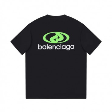 발렌시아가 남성 블랙 크루넥 반팔티 - Balenciaga Mens Black Short sleeved Tshirts 