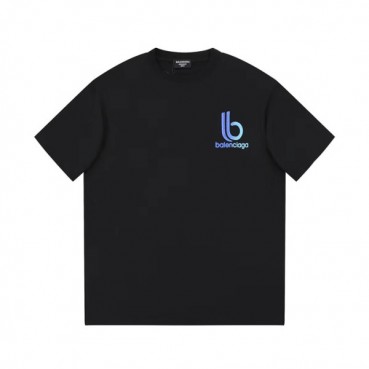 발렌시아가 남성 블랙 크루넥 반팔티 - Balenciaga Mens Black Short sleeved Tshirts 