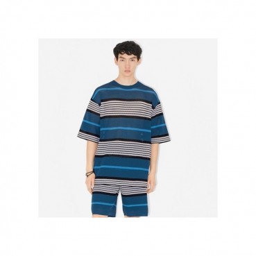버버리 남성 블루 크루넥 반팔티 - Burberry Mens Blue Tshirts 