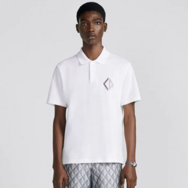 디올 남성 화이트 폴로 반팔티 - Dior Mens White Short sleeved Tshirts 