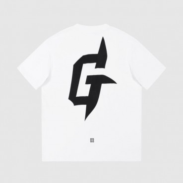 지방시 남성 크루넥 화이트 반팔티 - Givenchy Mens White Short Sleeved Tshirts 