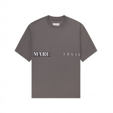 메종마르지엘라 남/녀 크루넥 그레이 반팔티 - Maison Margiela Unisex Gray Tshirts 