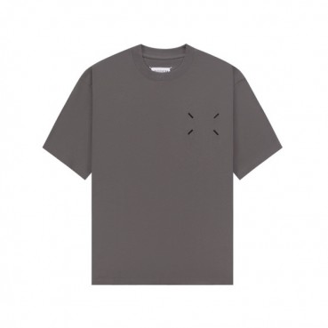 메종마르지엘라 남/녀 크루넥 그레이 반팔티 - Maison Margiela Unisex Gray Tshirts 