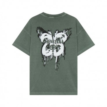발렌시아가 남성 크루넥 그린 반팔티 - Balenciaga Mens Green Short sleeved Tshirts 
