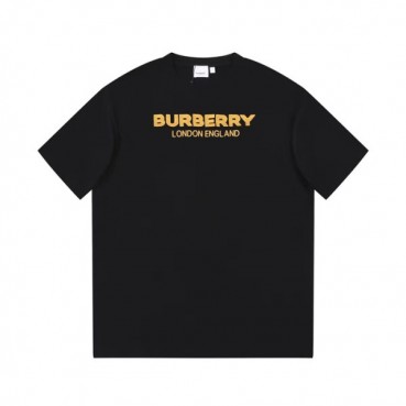 버버리 남/녀 블랙 크루넥 반팔티 - Burberry Unisex Black Tshirts 