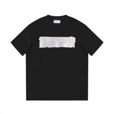 지방시 남성 크루넥 블랙 반팔티 - Givenchy Mens Black Short Sleeved Tshirts 